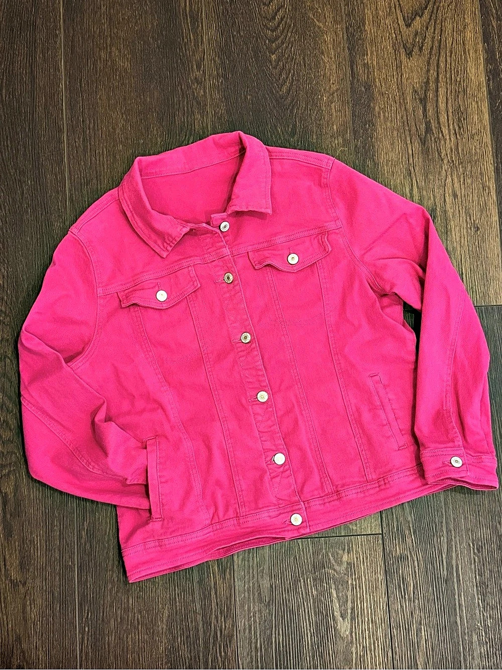 Glam Pink Denim Jacket
